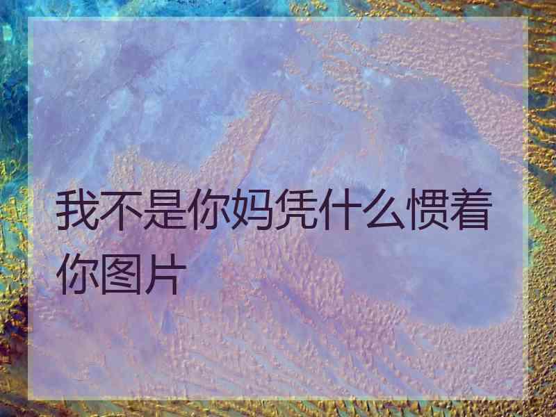 我不是你妈凭什么惯着你图片