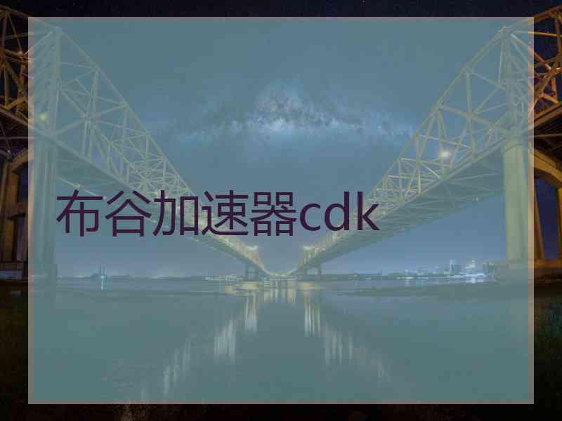 布谷加速器cdk