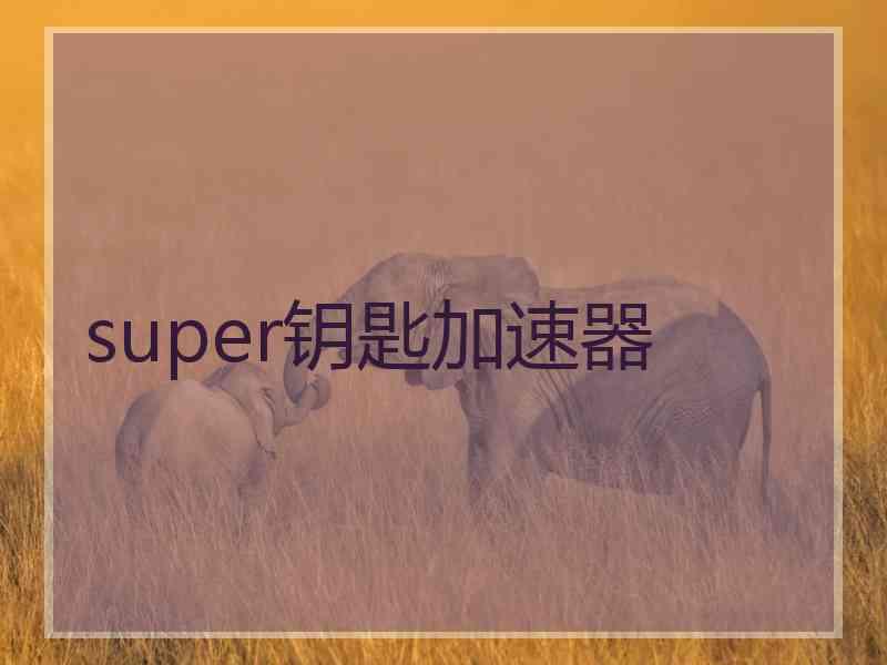 super钥匙加速器