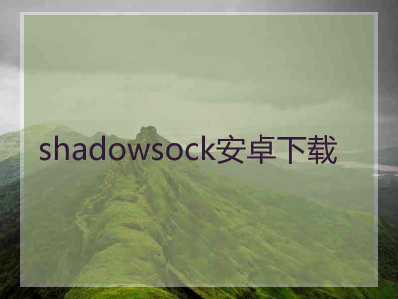 shadowsock安卓下载