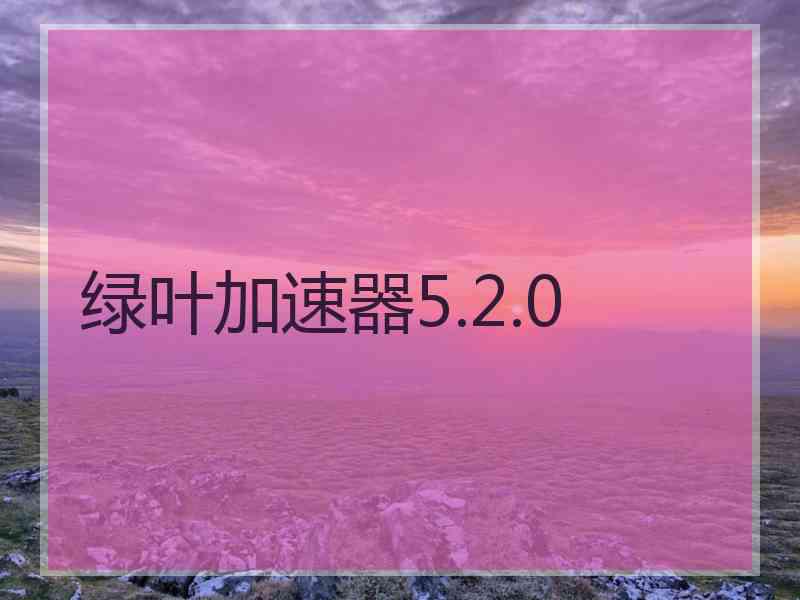 绿叶加速器5.2.0