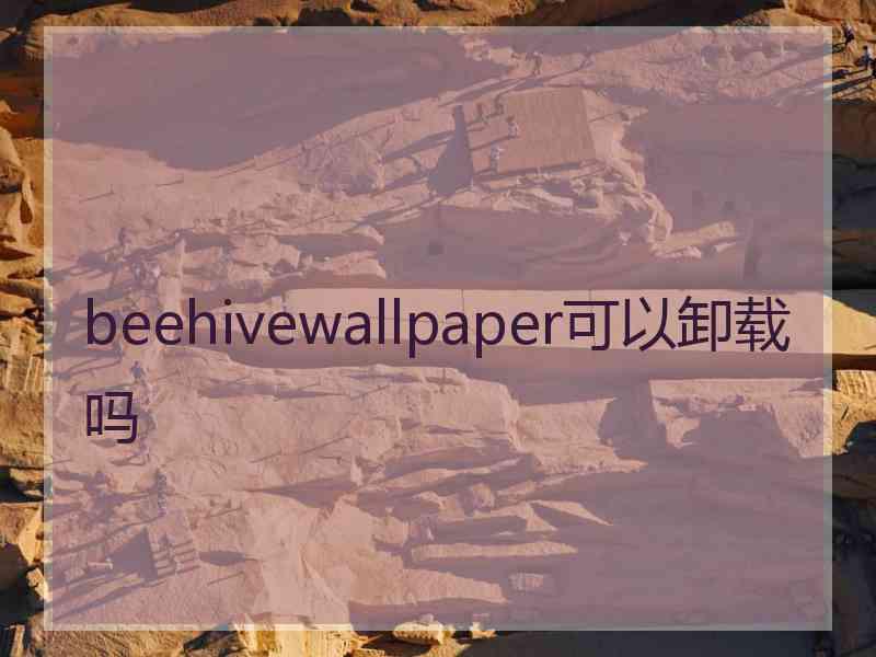 beehivewallpaper可以卸载吗