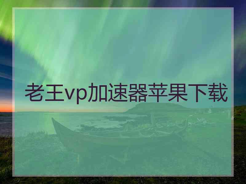 老王vp加速器苹果下载