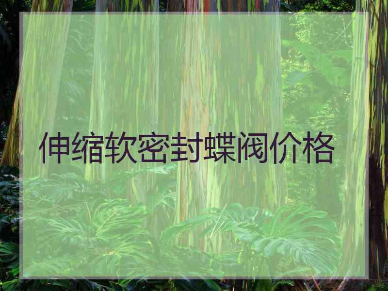 伸缩软密封蝶阀价格