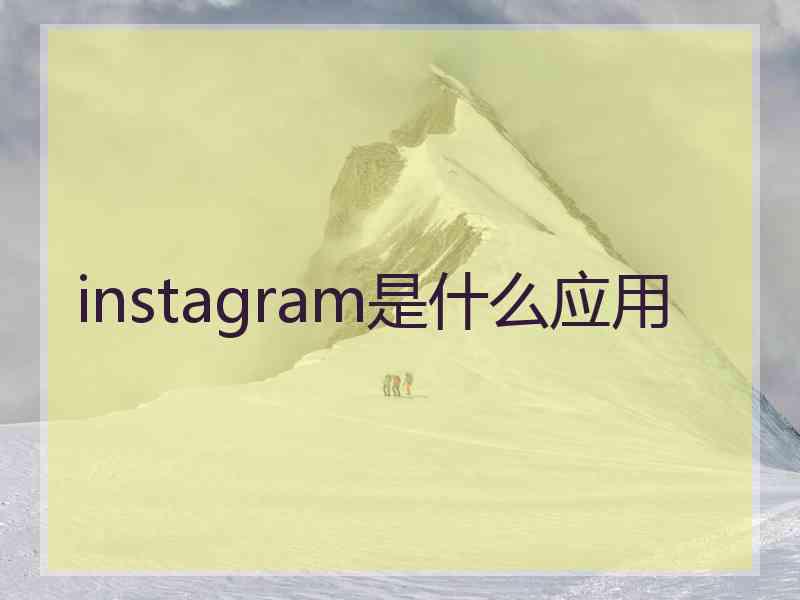 instagram是什么应用