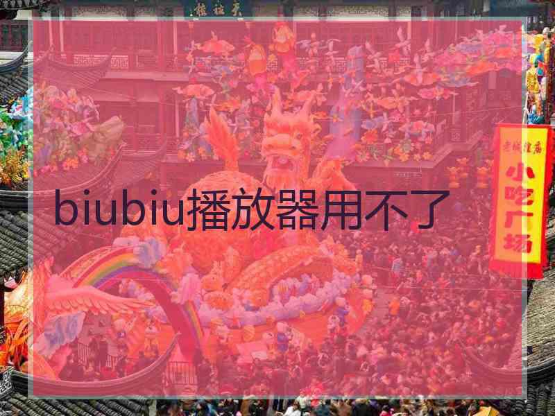 biubiu播放器用不了