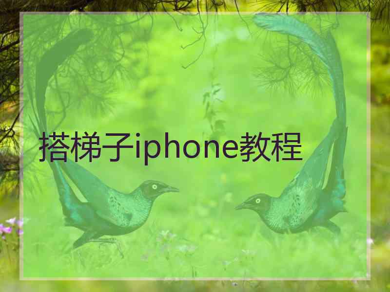 搭梯子iphone教程