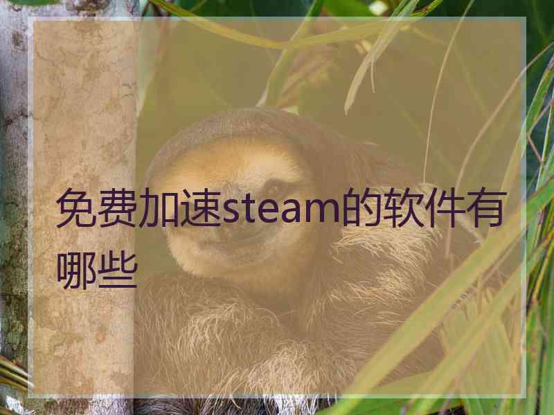 免费加速steam的软件有哪些