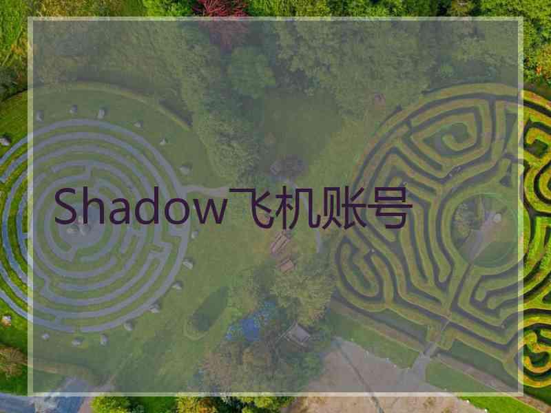 Shadow飞机账号