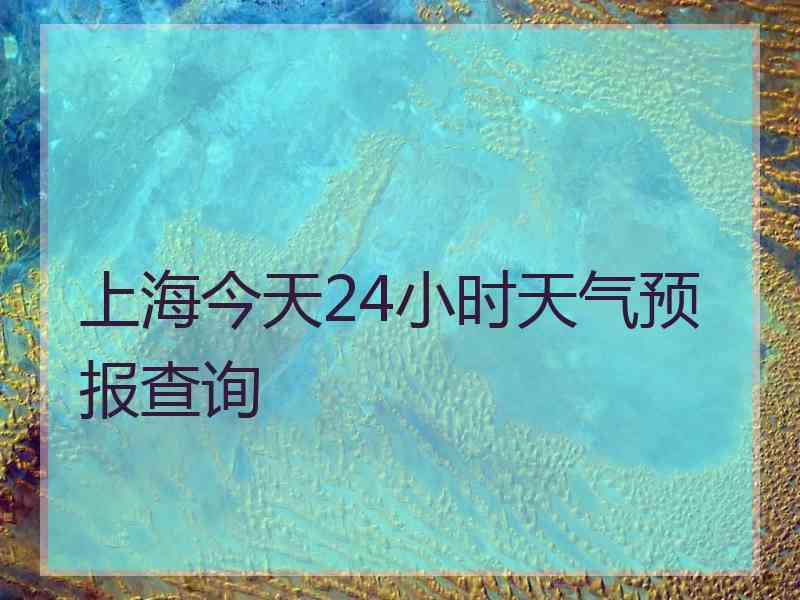 上海今天24小时天气预报查询