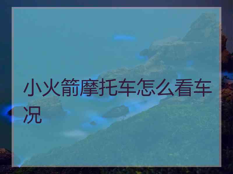 小火箭摩托车怎么看车况