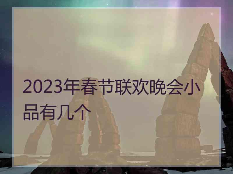 2023年春节联欢晚会小品有几个