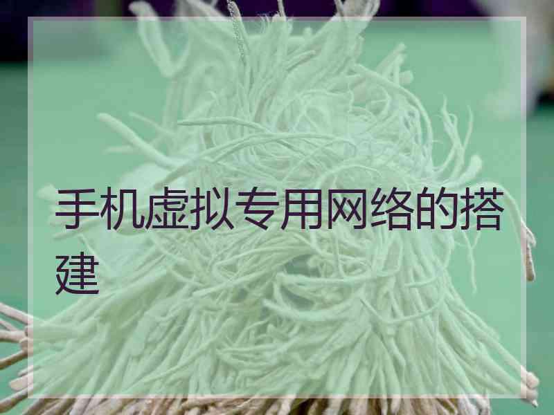 手机虚拟专用网络的搭建