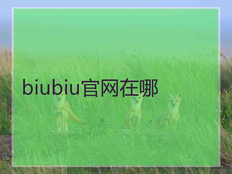 biubiu官网在哪