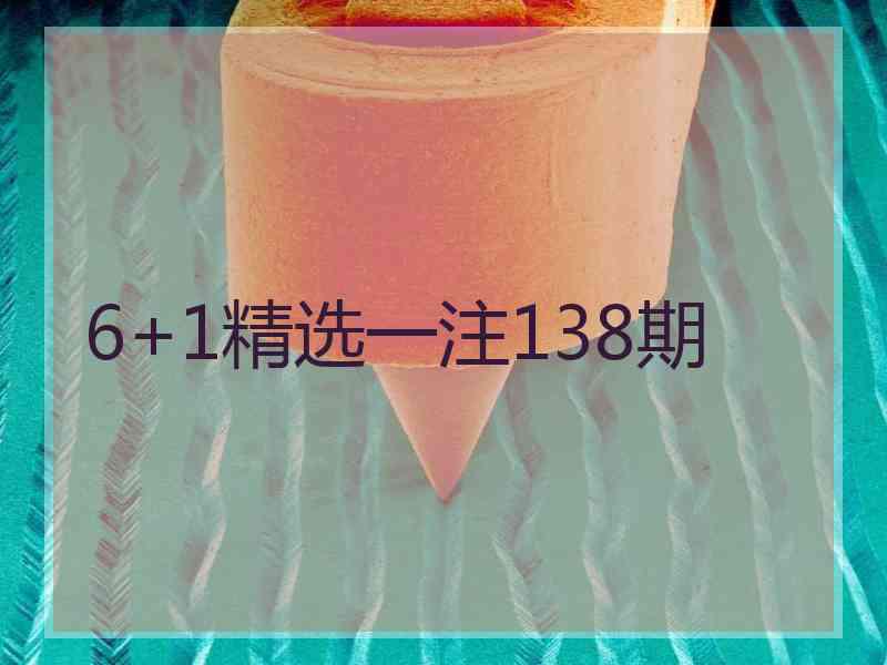 6+1精选一注138期