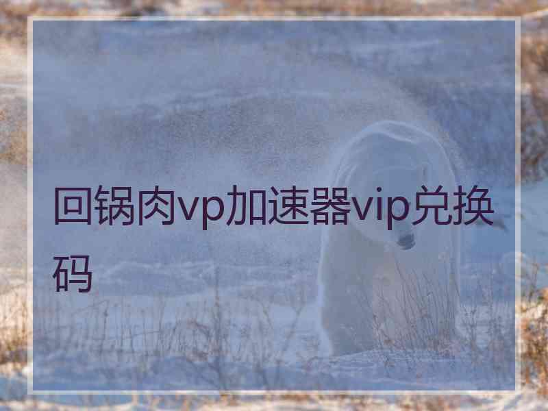 回锅肉vp加速器vip兑换码