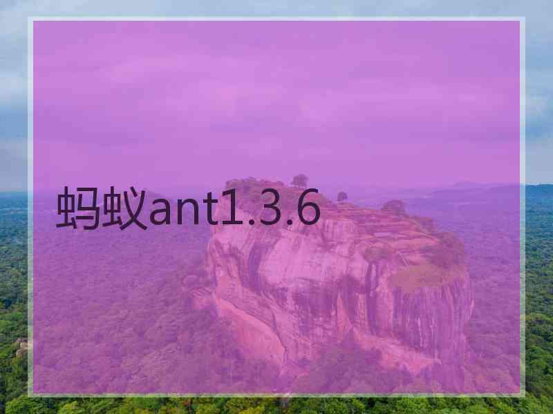 蚂蚁ant1.3.6