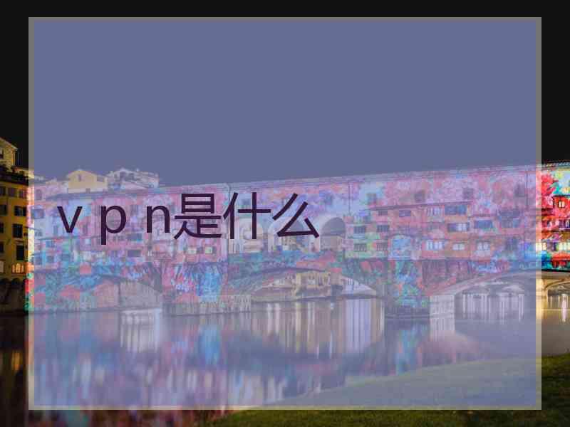 v p n是什么