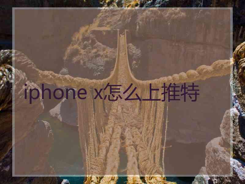 iphone x怎么上推特