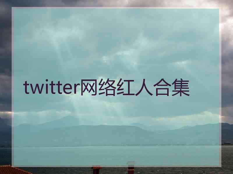 twitter网络红人合集