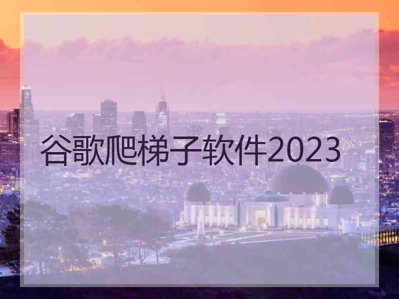 谷歌爬梯子软件2023