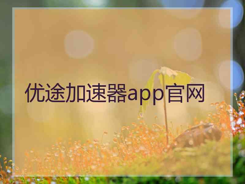 优途加速器app官网