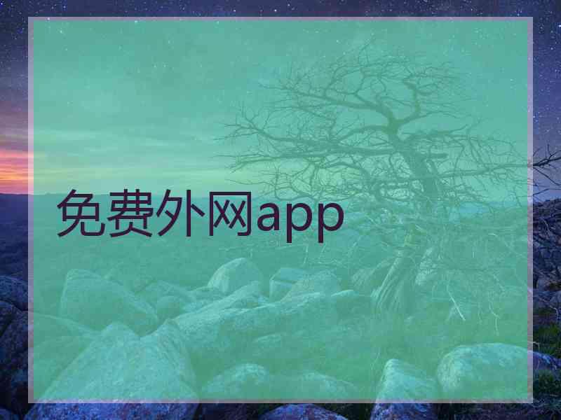 免费外网app