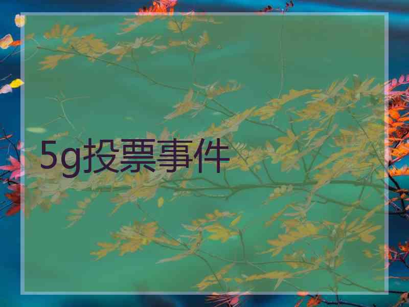 5g投票事件