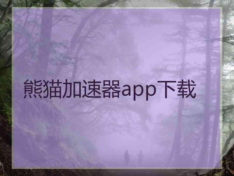 熊猫加速器app下载