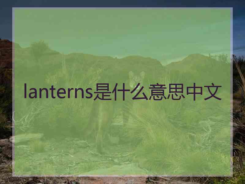 lanterns是什么意思中文