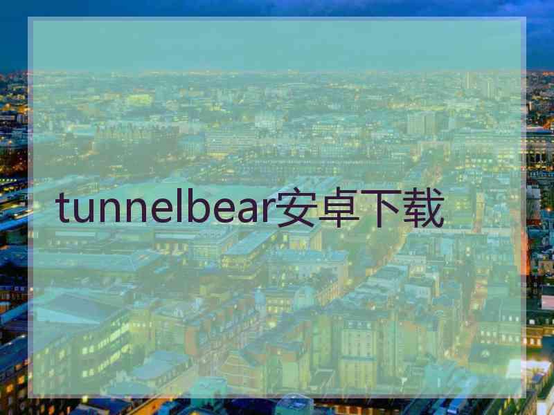 tunnelbear安卓下载