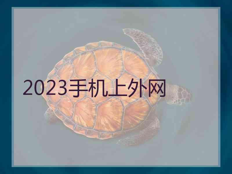 2023手机上外网