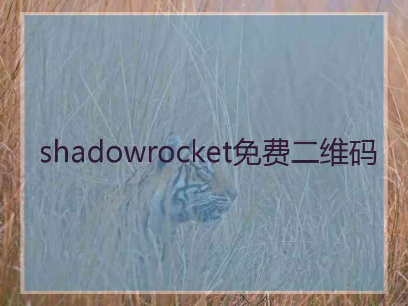 shadowrocket免费二维码