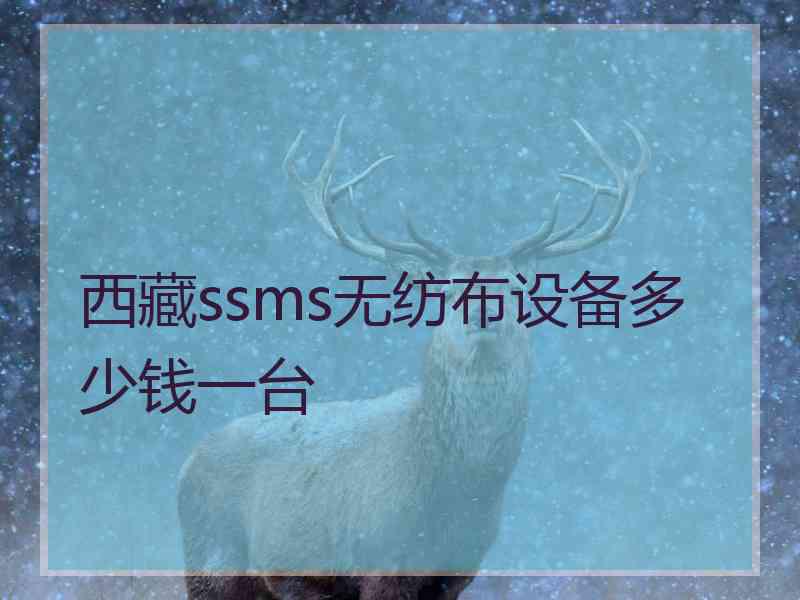 西藏ssms无纺布设备多少钱一台