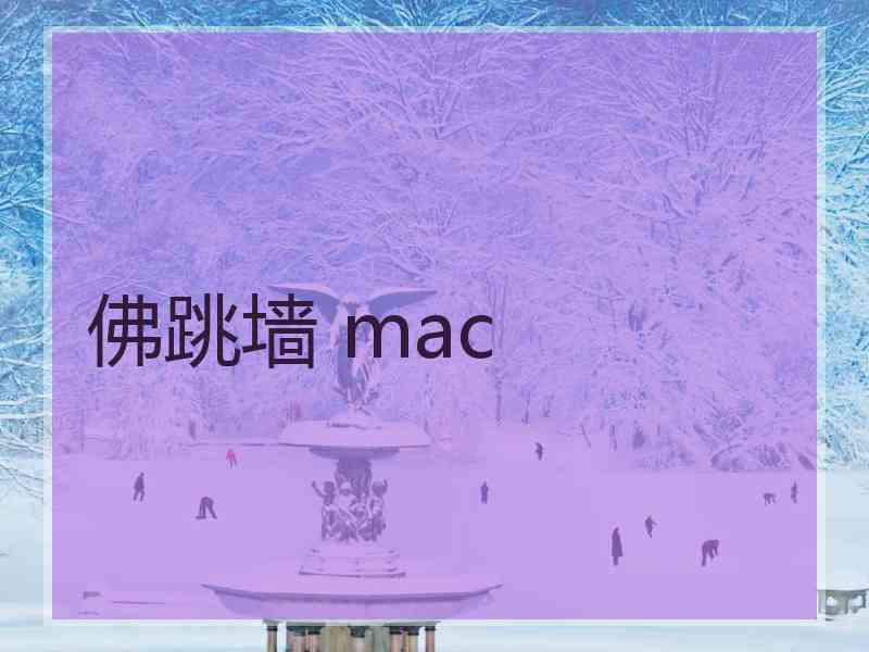 佛跳墙 mac