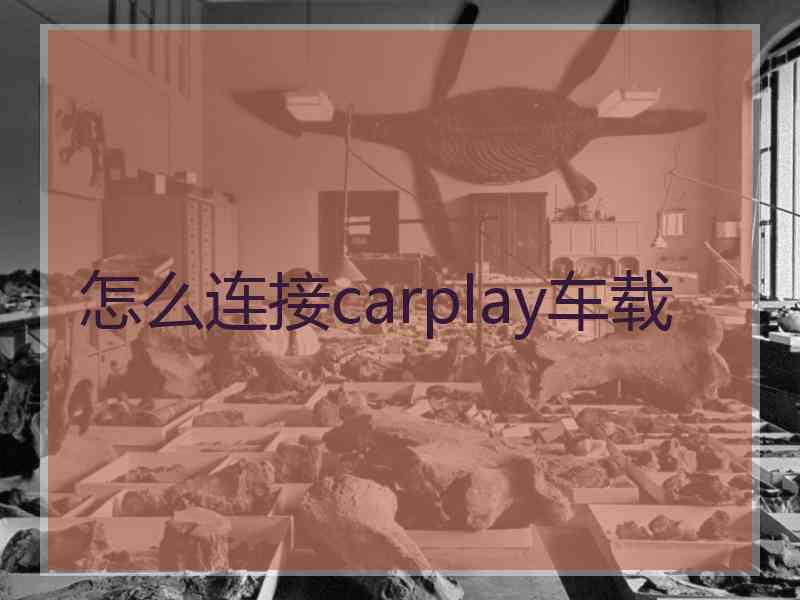 怎么连接carplay车载