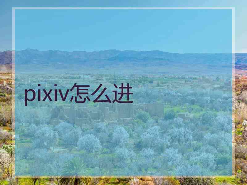 pixiv怎么进