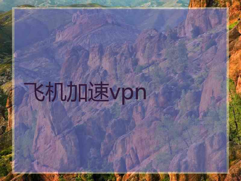 飞机加速vpn