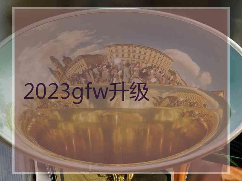 2023gfw升级