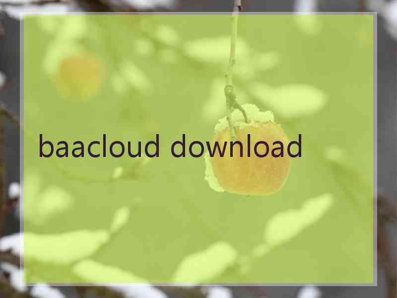 baacloud download