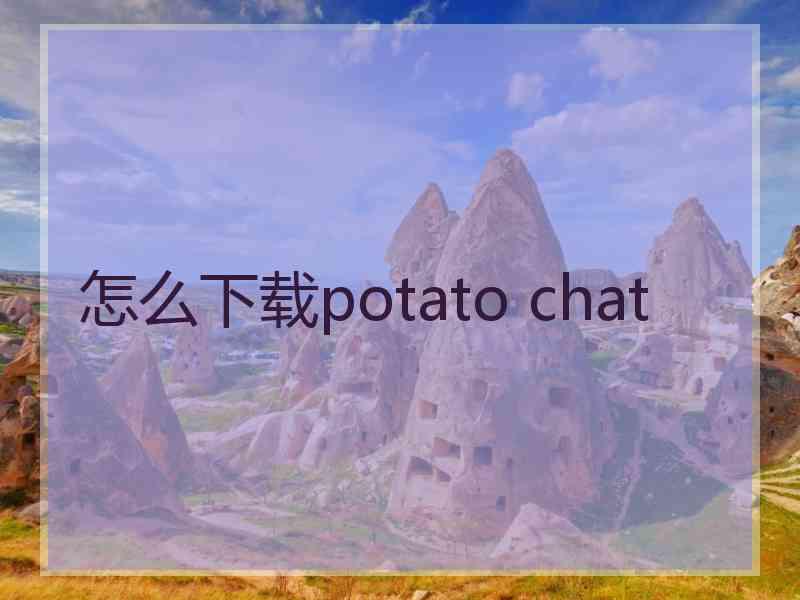 怎么下载potato chat