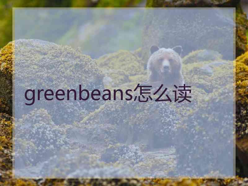 greenbeans怎么读