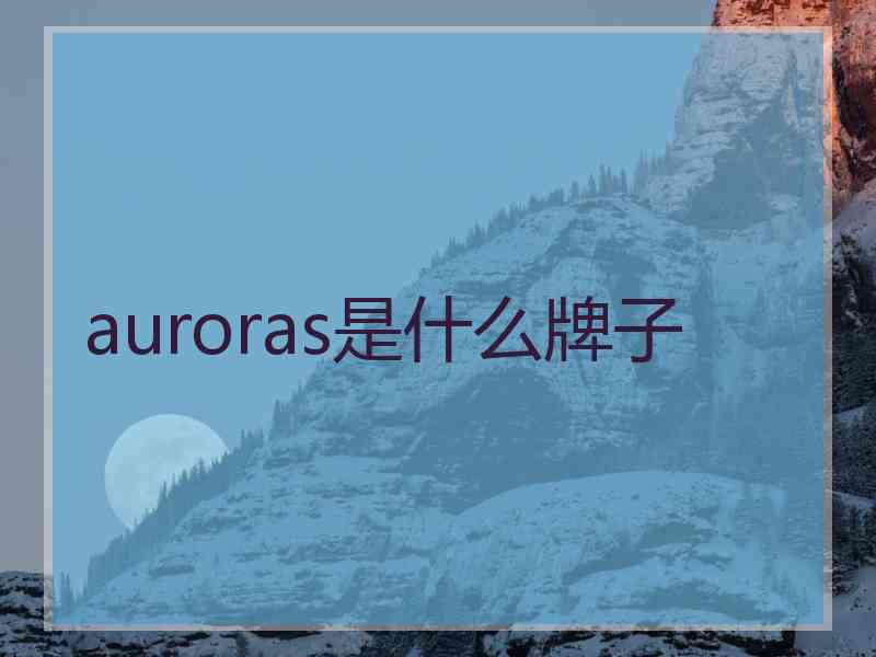 auroras是什么牌子