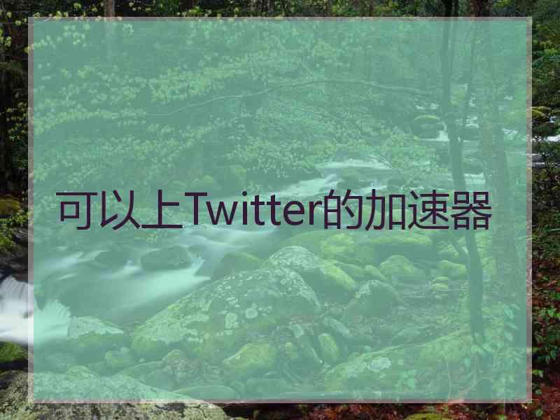 可以上Twitter的加速器