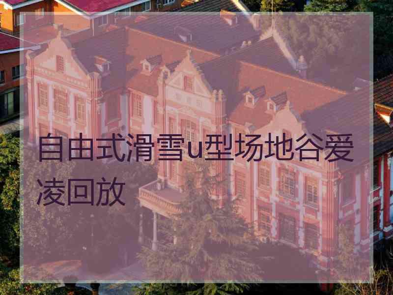 自由式滑雪u型场地谷爱凌回放