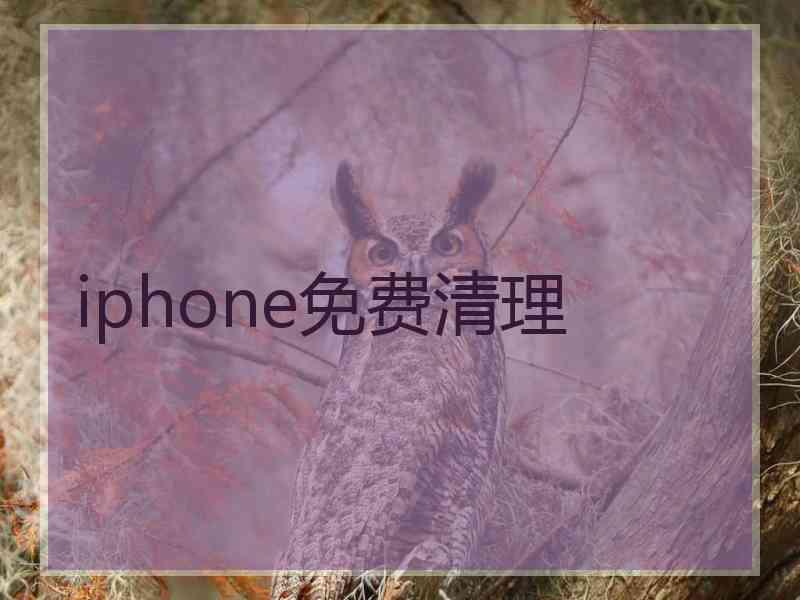 iphone免费清理