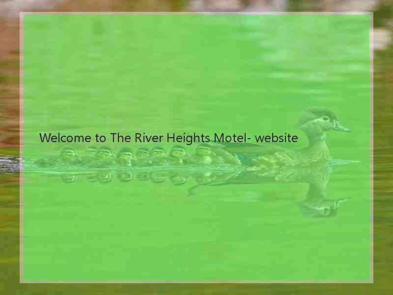 Welcome to The River Heights Motel- website  