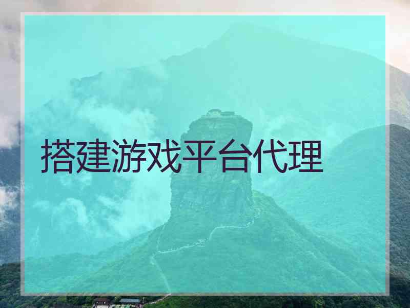 搭建游戏平台代理