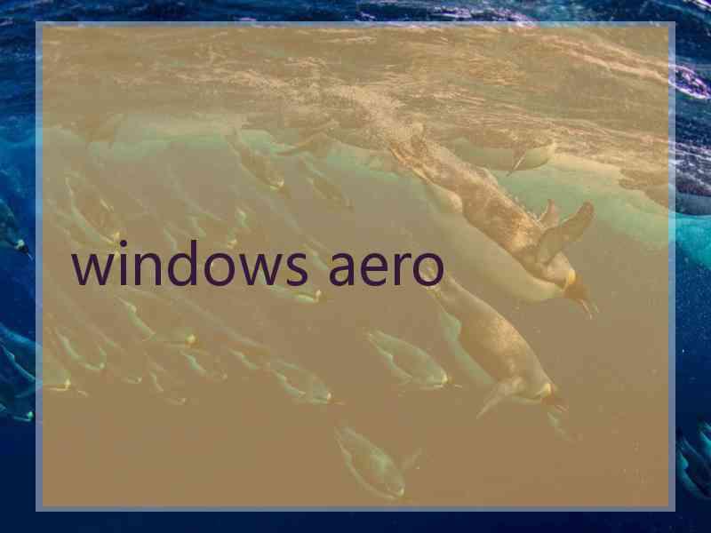 windows aero