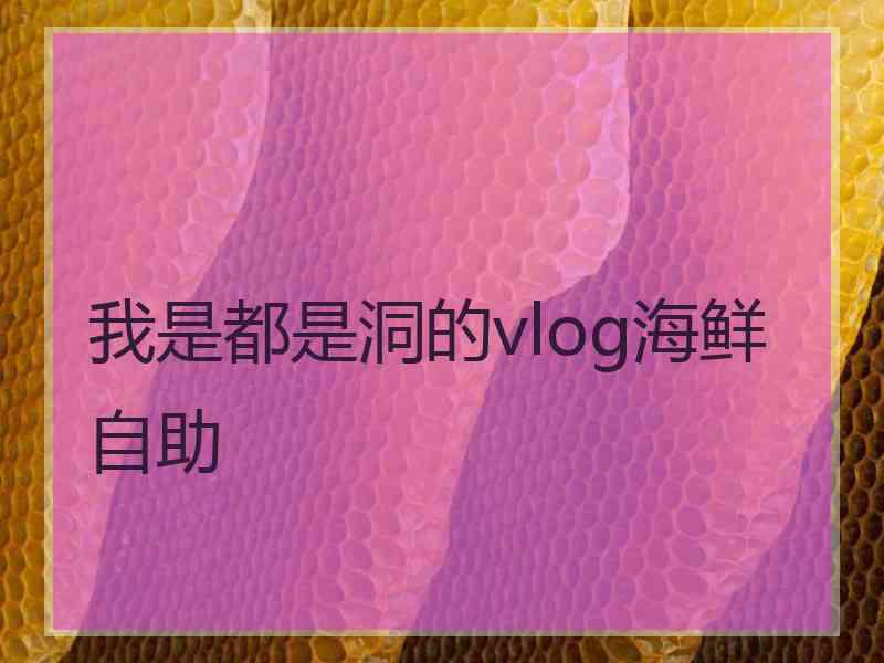 我是都是洞的vlog海鲜自助